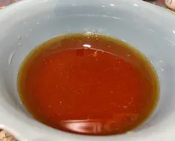 Caramel color in a bowl